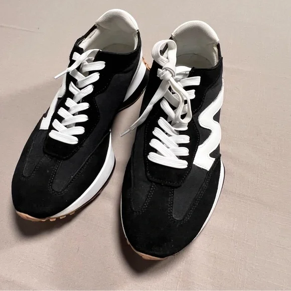 Steve Madden CAMPO Retro Sneakers Black & White – Women’s 11M - Picture 11 of 14